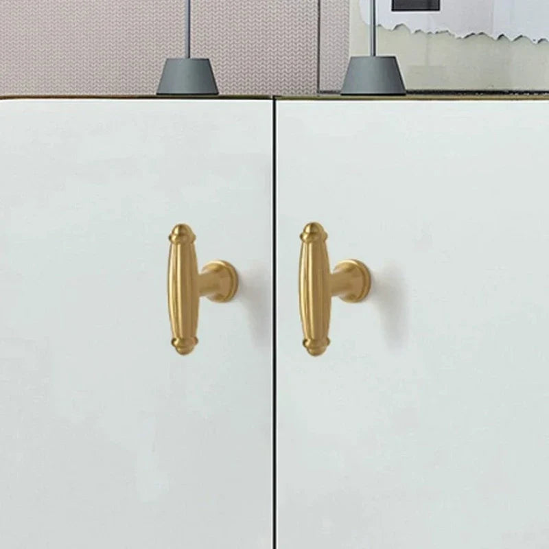 Brass French Cabinet Handle | Gold European Luxury Drawer Pull