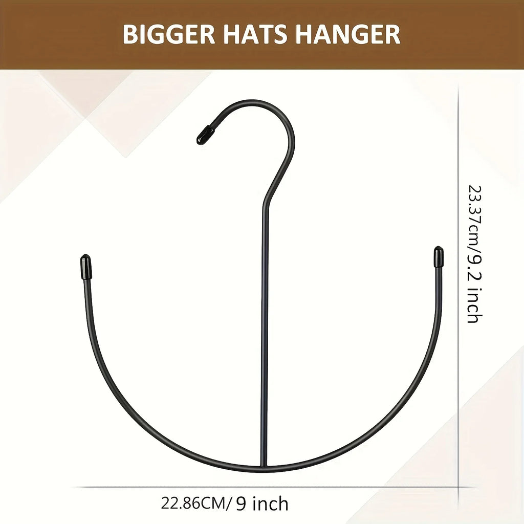 Stainless Steel Hat Rack – Holds 20+ Caps | Closet & Door