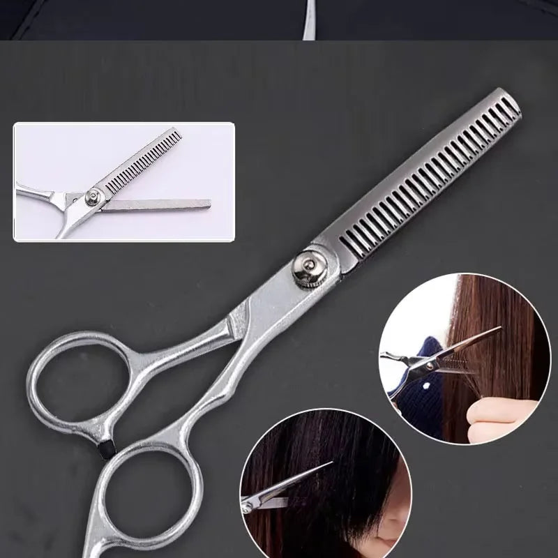 6-Inch Professional Hair Cutting & Thinning Scissors Set