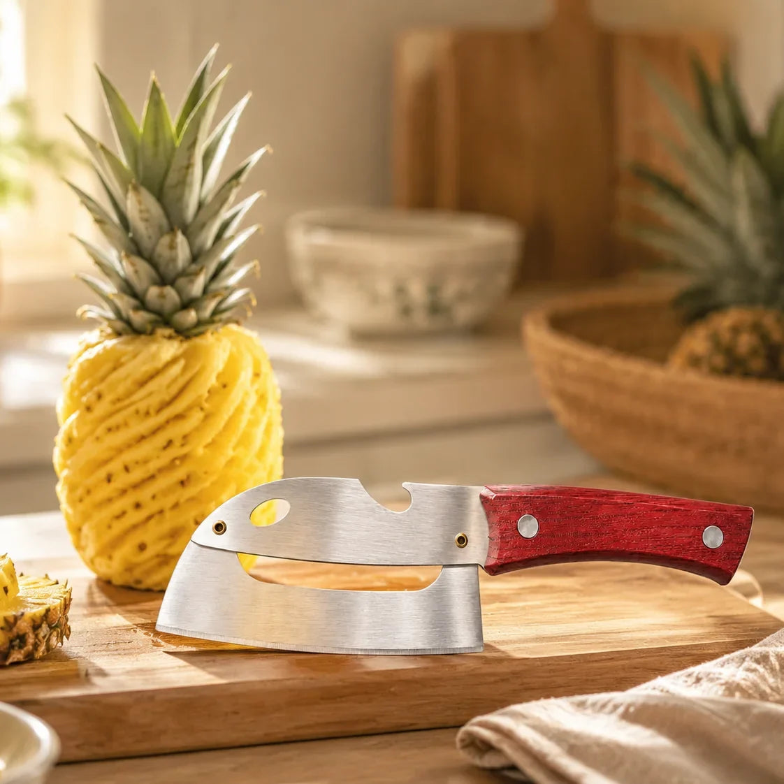 Stainless Steel Pineapple Peeler Knife | Fruit & Veggie Tool