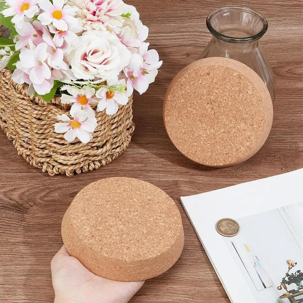 2-Pack Large Tapered Cork Stoppers 4.6–5.1 Inch Bottle Plugs