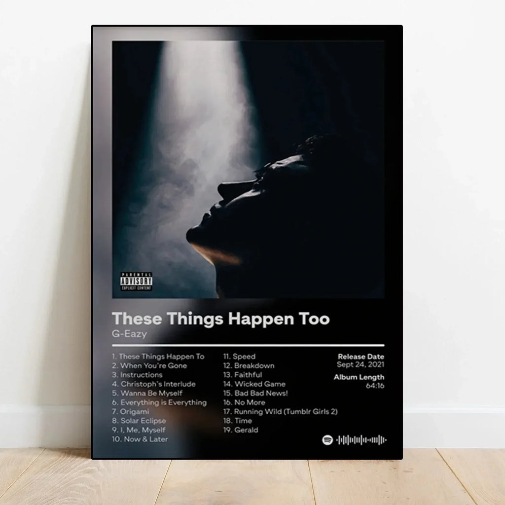 G-Eazy These Things Happen Too Canvas Poster | Rap Wall Art