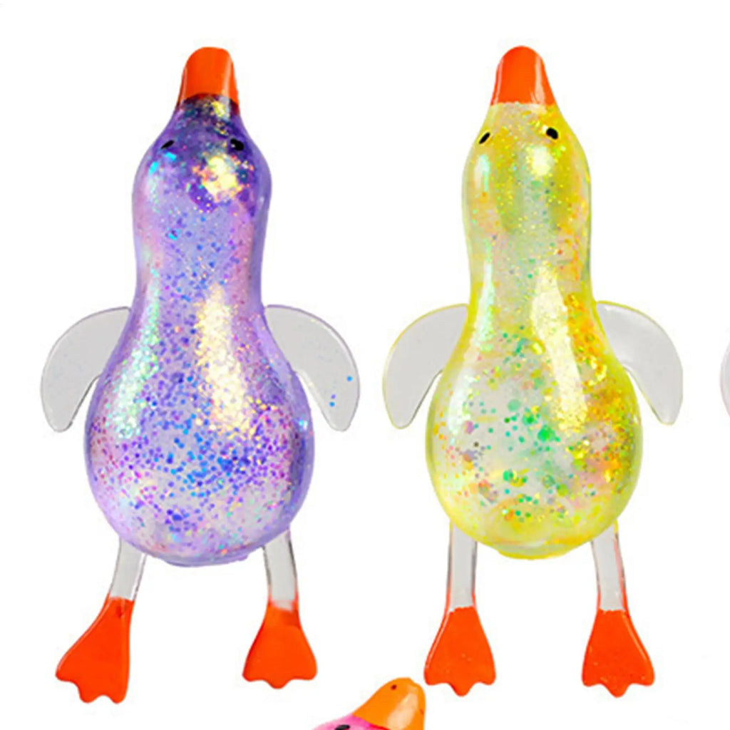 Duck Squeeze Toy – Glitter Slow Rising Sensory Fidget for Kids