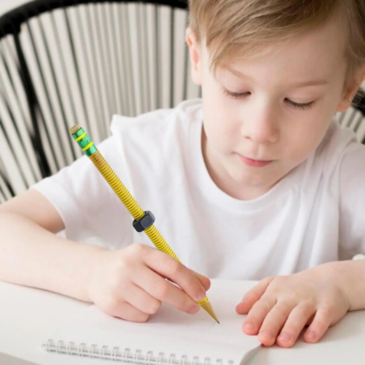 Wooden Threaded Fidget Pencil with Sliding Nut | Focus Tool