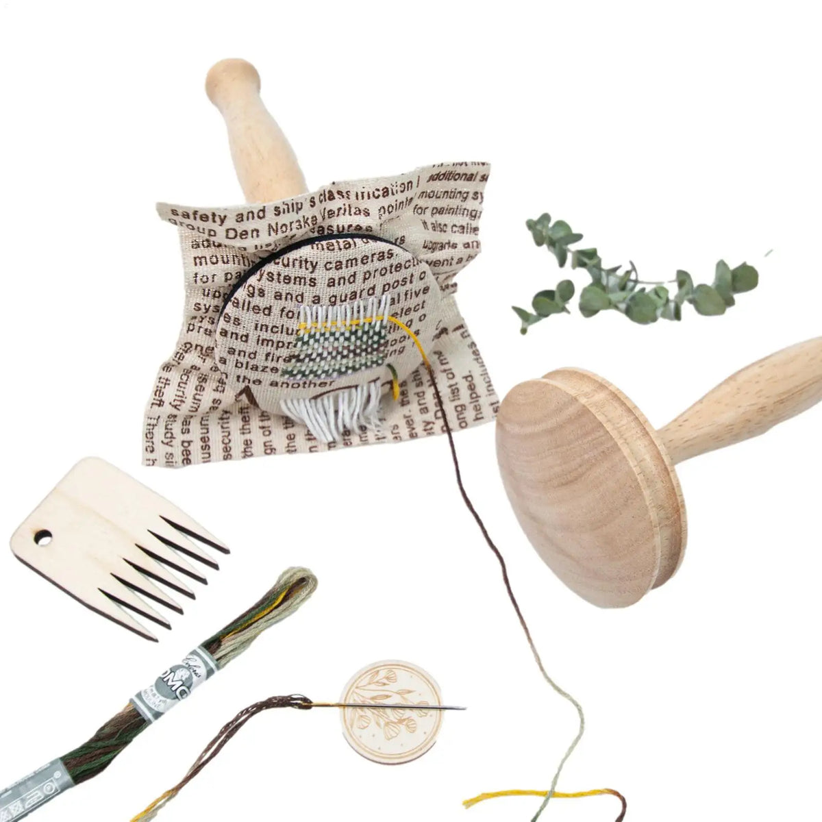 Sock Darning Kit – Wooden Mushroom Sewing Repair Tool Set