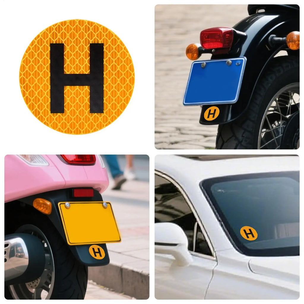 H Historical Vehicle 60mm Magnetic Sign Sticker | Waterproof