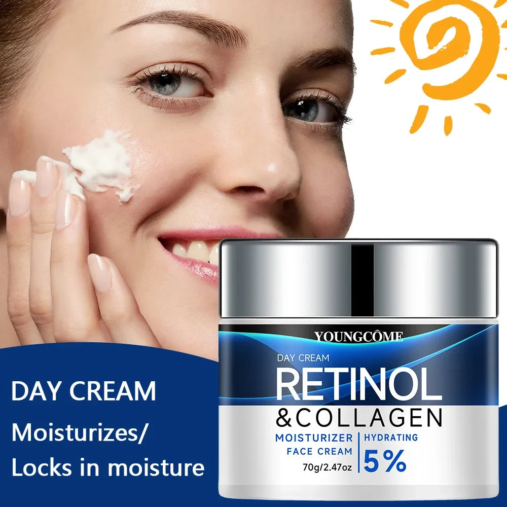 YOUNGCOME Collagen Retinol Face Cream Set – Hyaluronic Acid 2pc