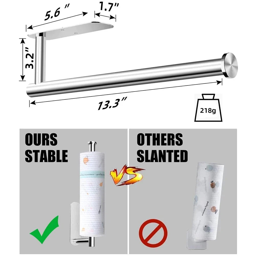 A36T-2X Paper Towel Holder- Self Adhesive Drilling Und Er Cabinet