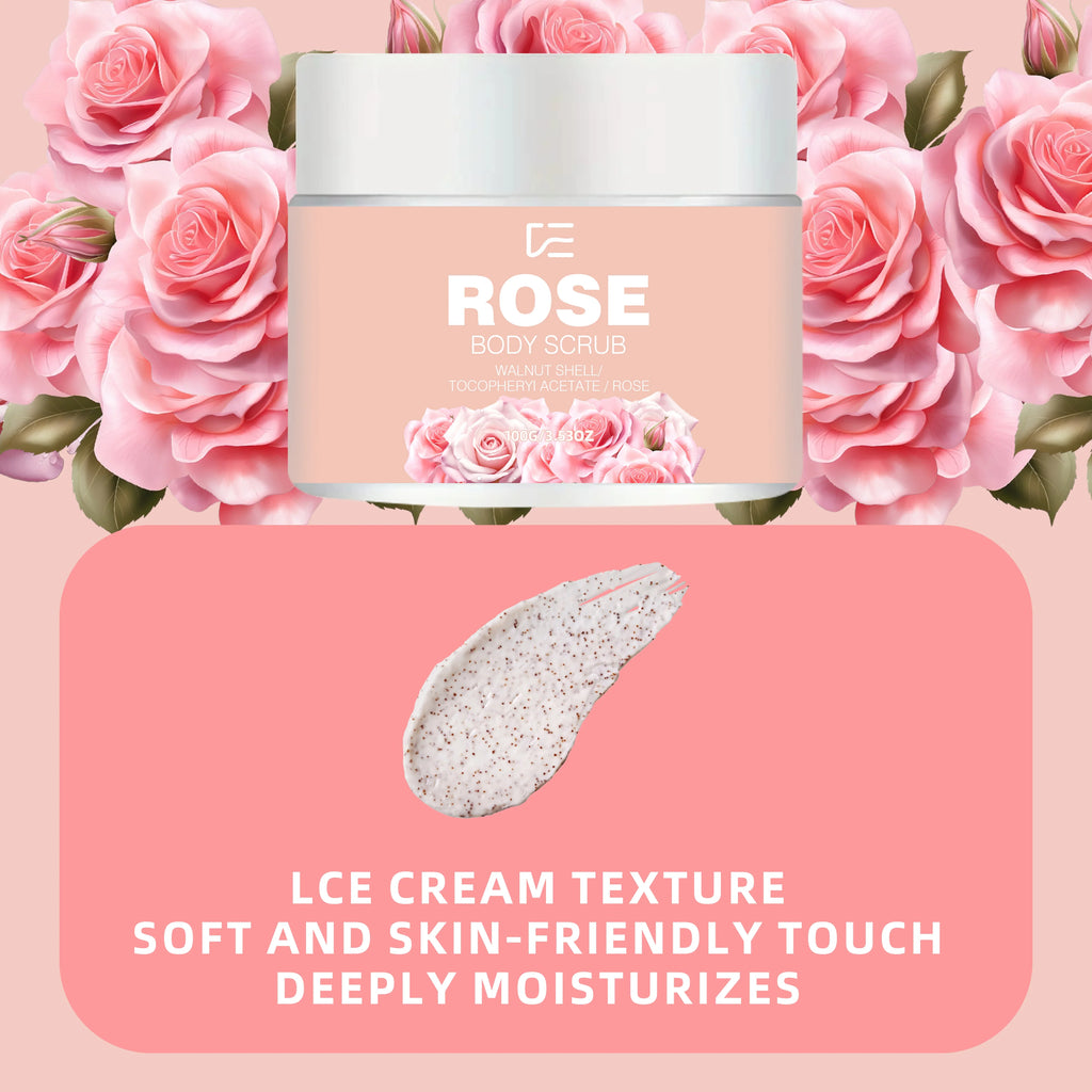 veérenae Rose & Walnut Body Scrub – All Skin Types