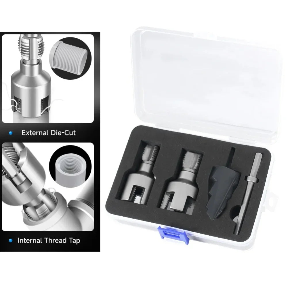 PPR/PVC Pipe Threader Kit – Triple-Flute Counterbore Drill