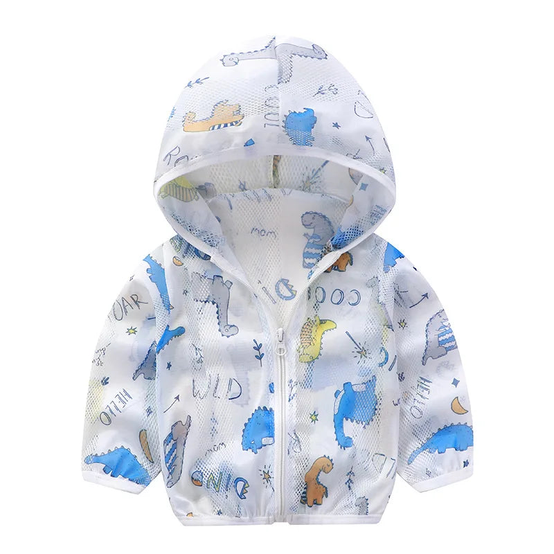 Kids Hooded Sun Protection Jacket | Baby Boys & Girls Ages 1–3