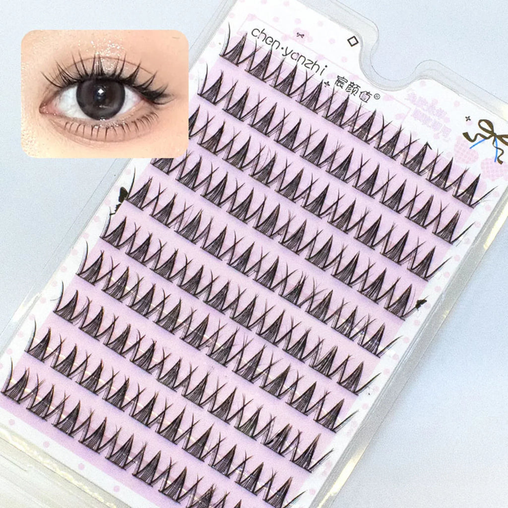 Manga Cluster False Eyelashes Glue-Free Natural Volume 10 Rows