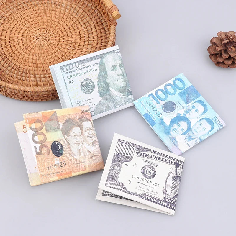 Slim Canvas Print Wallet – Unisex Bifold Card & Cash Holder