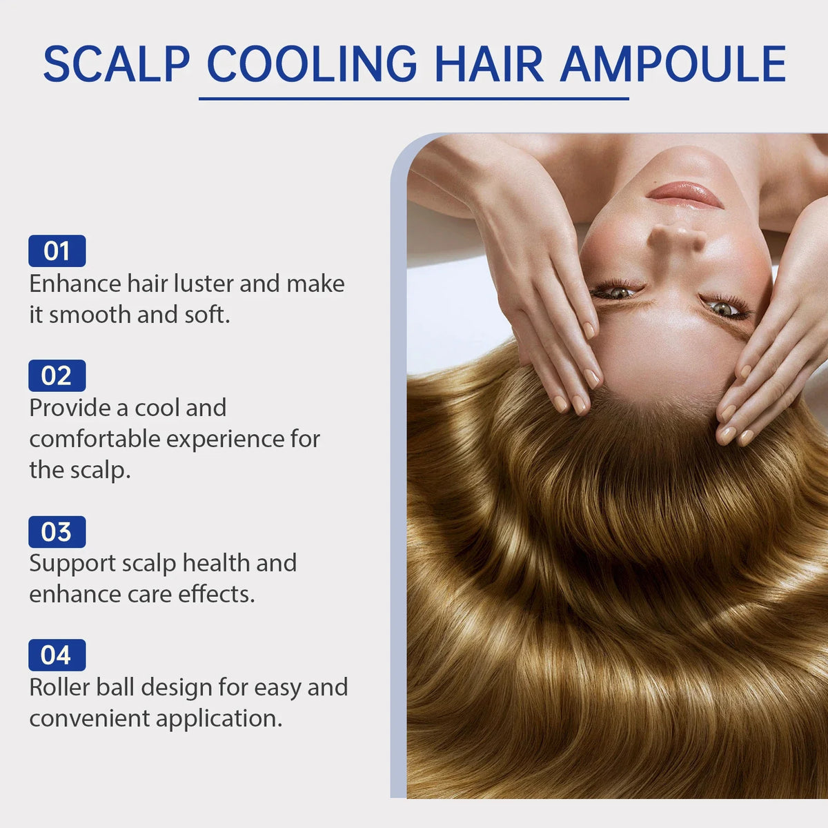 HOEGOA Anti-Frizz Hair Growth Oil Serum Scalp Roller | 20g