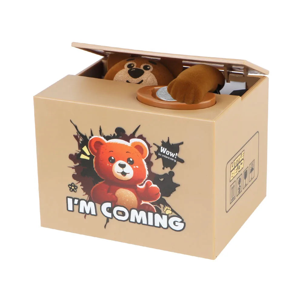 Kids Animated Coin Bank – Action Figure Piggy Bank with Music