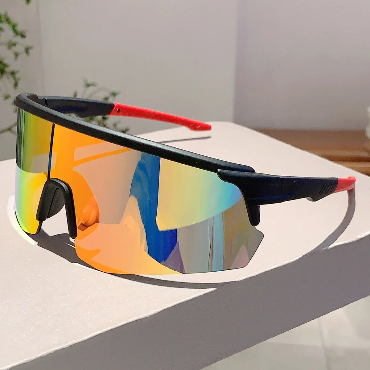 Oversized Semi-Rimless Sports Sunglasses Women Cycling Shades