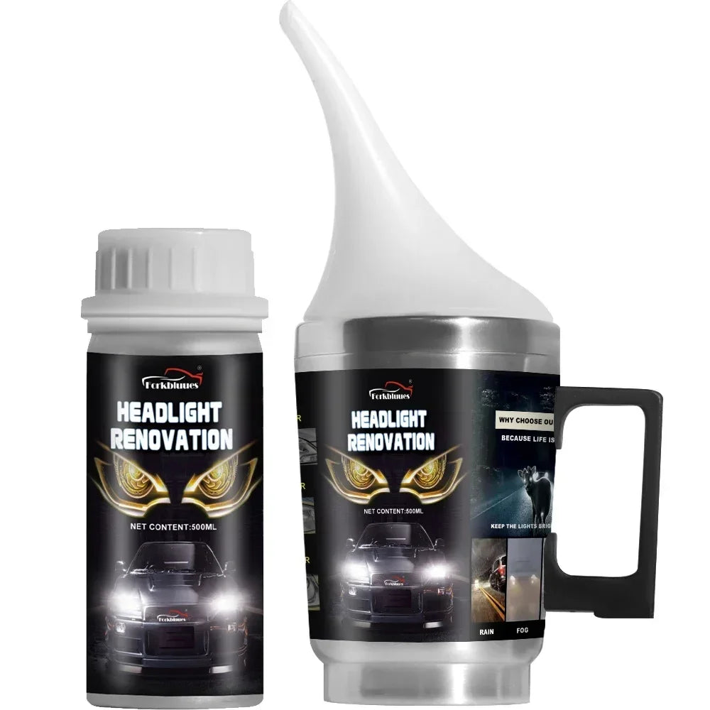 Car Headlight Restoration Kit – Polish, Anti-Scratch & Hydrophobic