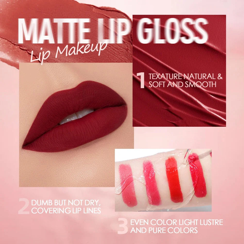 QIBEST Matte Liquid Lipstick – Waterproof Velvet Lip Tint