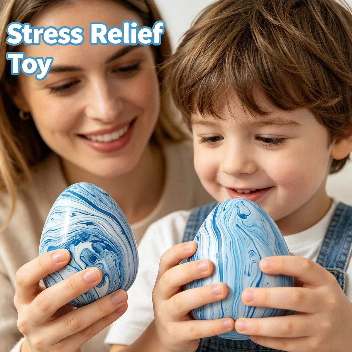 Marbled Egg Squishy Slow Rising Squeeze Sensory Fidget Toy