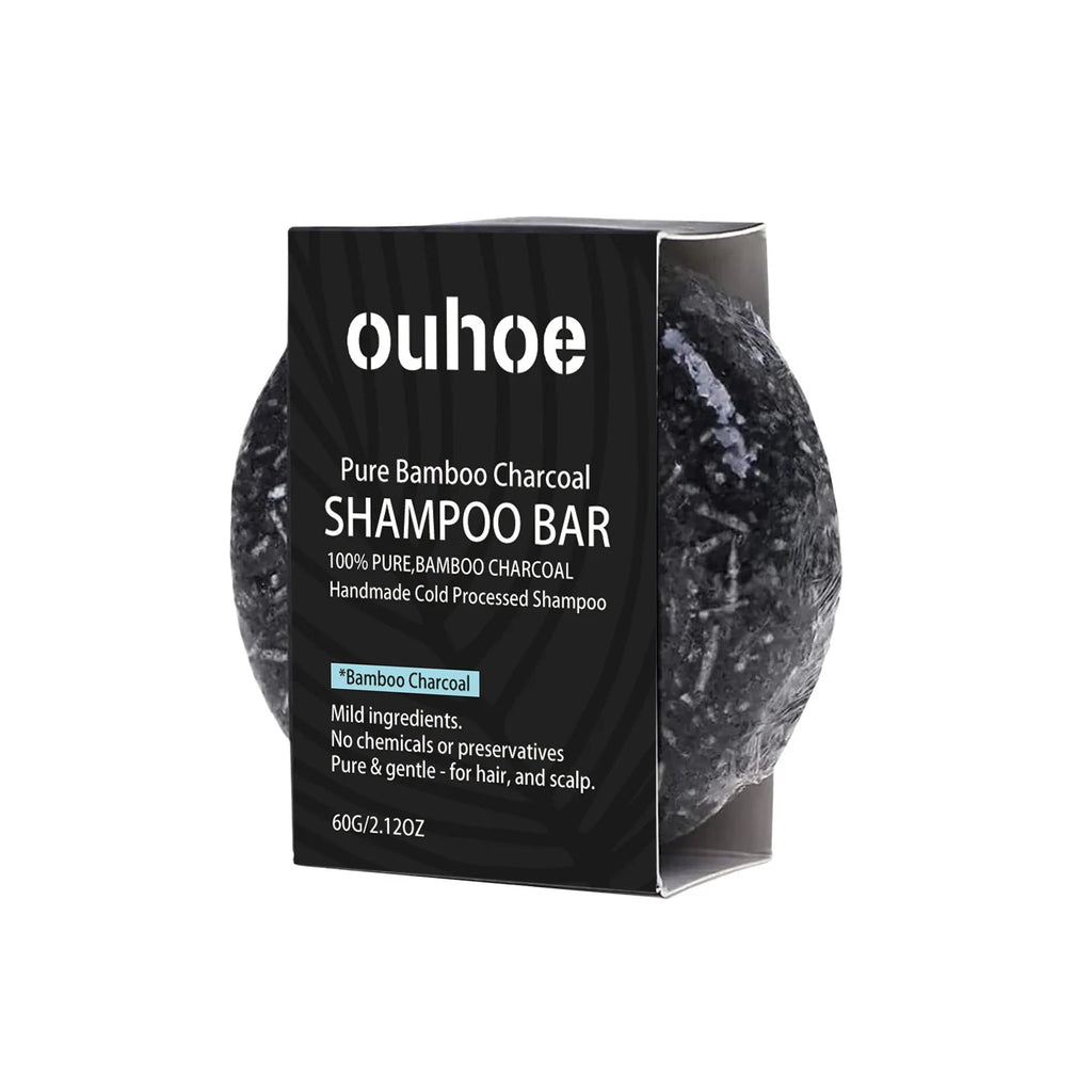 1 2 Charcoal Shampoo Soap Oily Hair Dandruff Treatment Scalp Care
