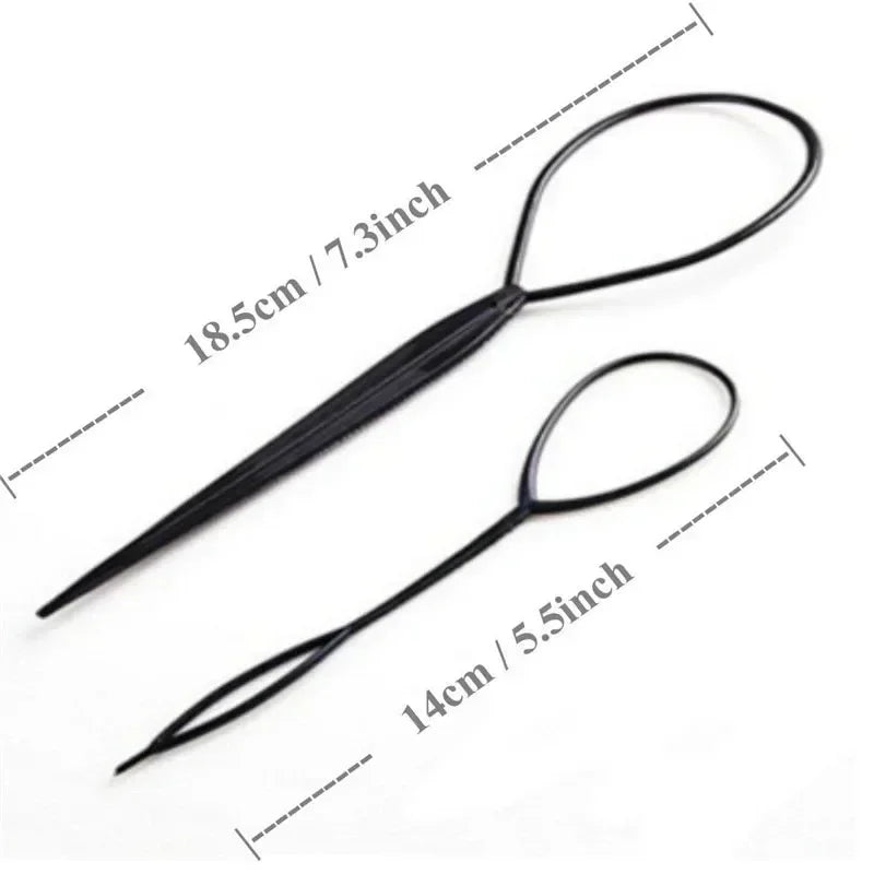Hair Braiding & Styling Tools Set – Twist Bun, Clips & Hairpins