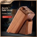 XINZUO 8-Slot Acacia Wood Knife Block – Kitchen Knife Holder