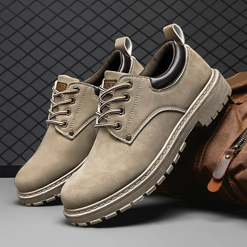 Men's Platform Oxford Shoes – Lace-Up Casual Dress Loafers