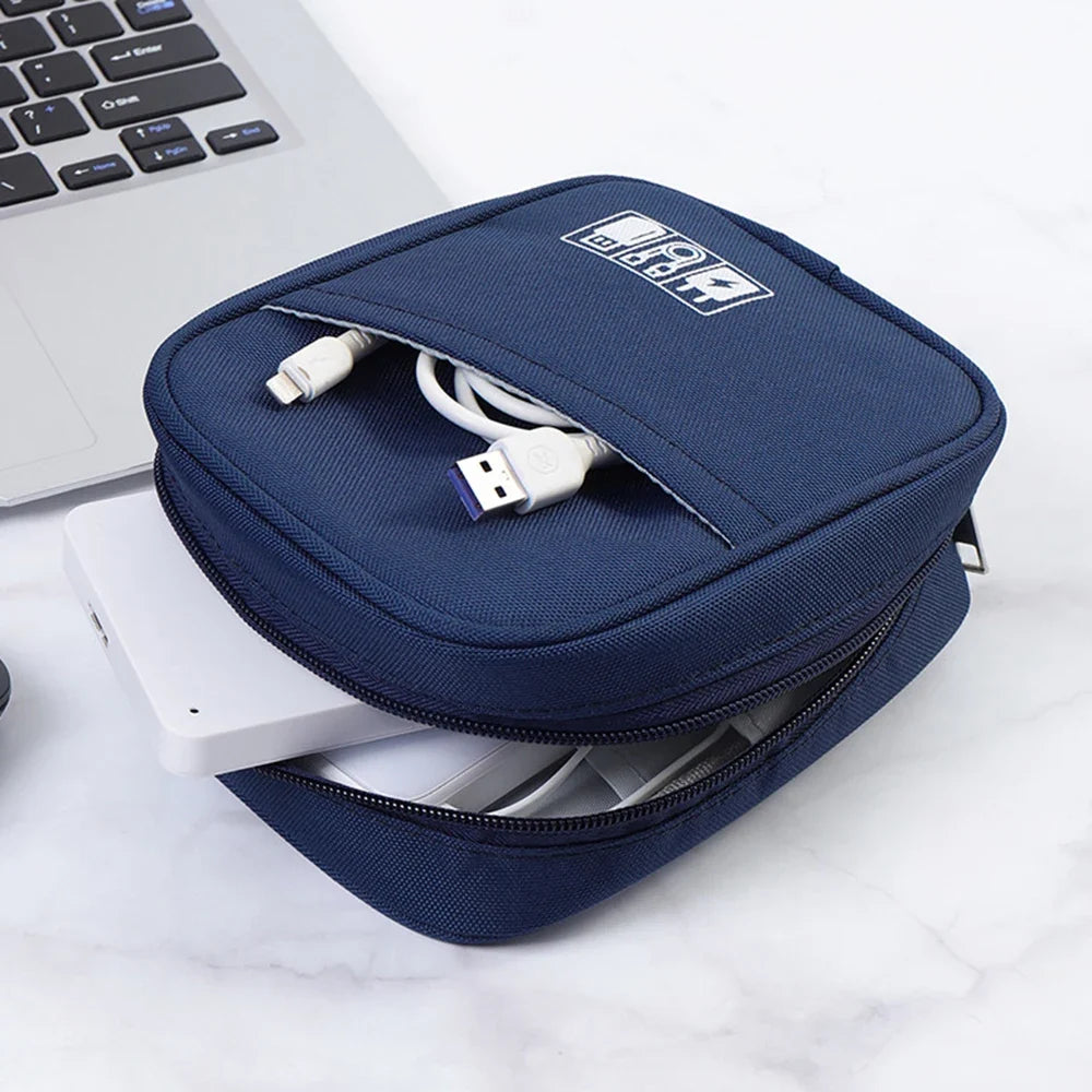 Waterproof Portable Cable Organizer Bag Travel Digital Accessories