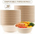 50 125 200 Paper Bowls 100 Compostable Disposable Soup Bowl Heavy
