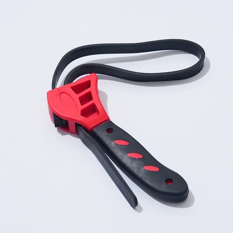 Adjustable Rubber Strap Wrench – Oil Filter & Bottle Opener