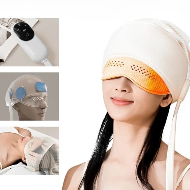 Graphene Heating Head Massager – Air Pressure & Eye Compress