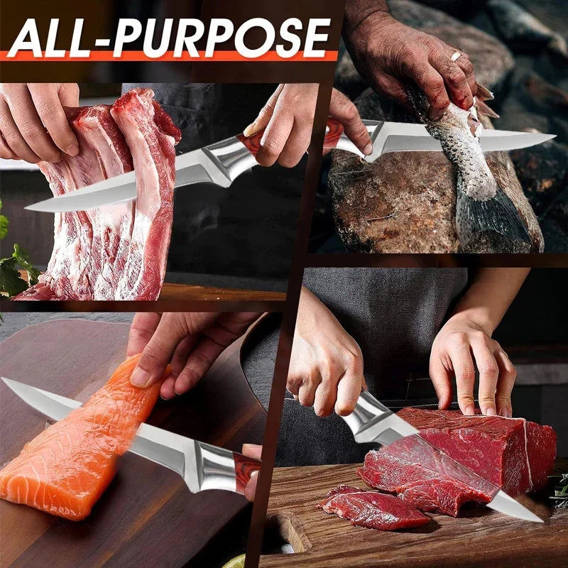 COOKCRAZE Boning Knife Set – Stainless Steel, 1–3 Pc