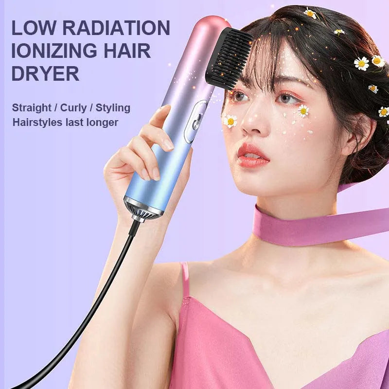 Negative Ion Hair Dryer Brush Set | 800W Ceramic Styling Tool