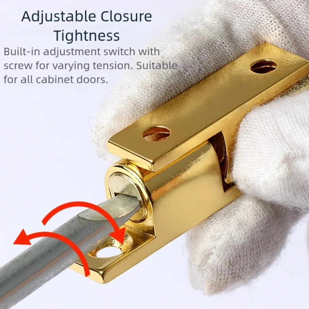 4 Zinc Alloy Cabinet Door Hinge Large Adjustable Brass Buckle