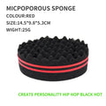 Oval Double-Sided Twist Sponge Brush for Afro Coils & Locs