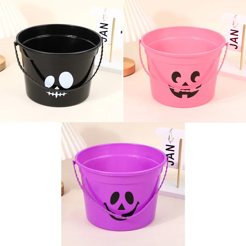 Pumpkin Bucket Trick Supports Party Supply Halloween Candy Container