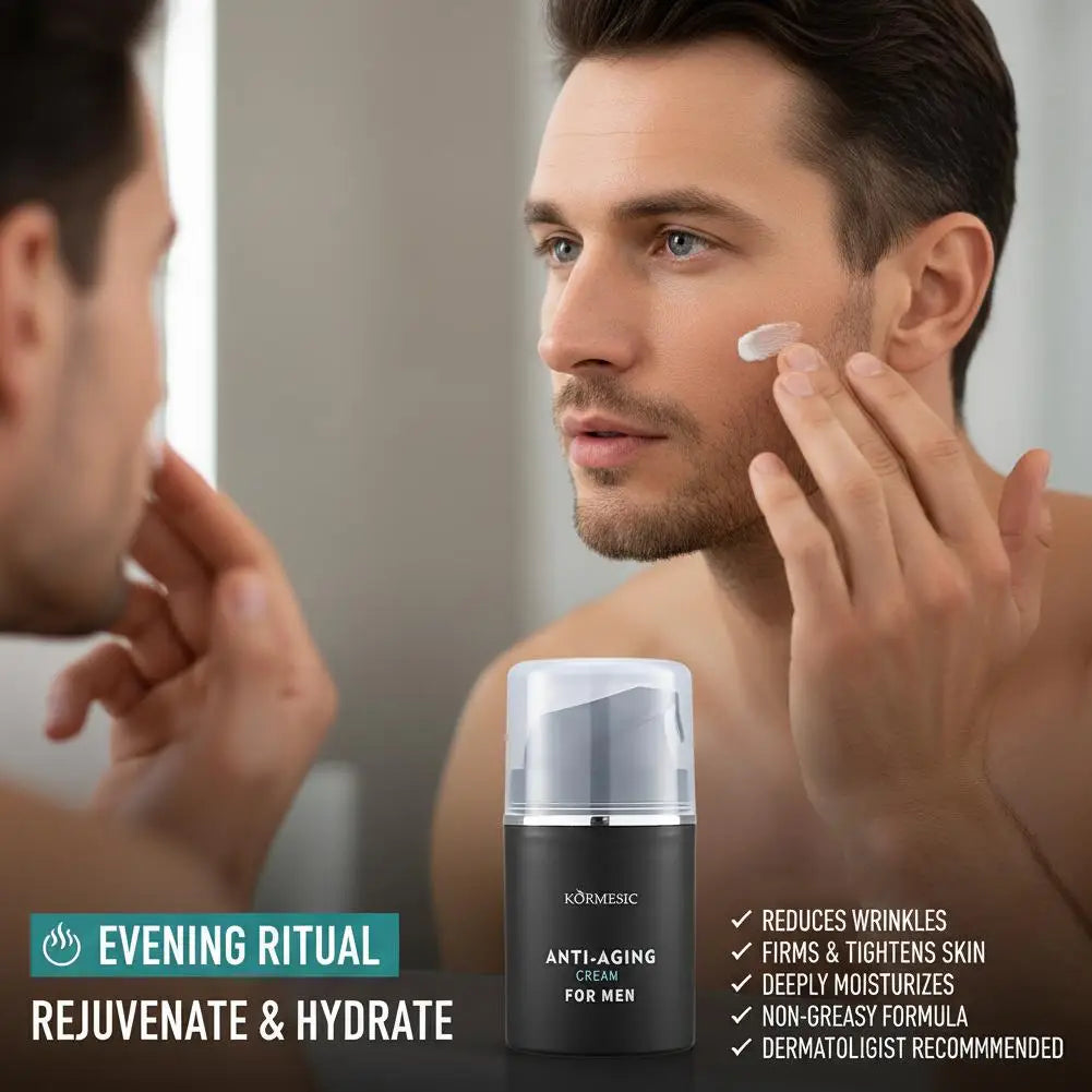 Men Face Cream Improve Male Rough Facial Skin Balance Oil Shine
