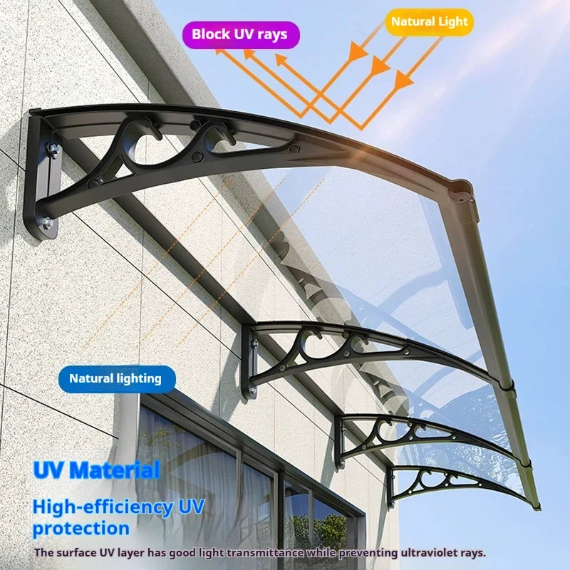Polycarbonate Window Awning & Door Canopy | Outdoor Porch Cover