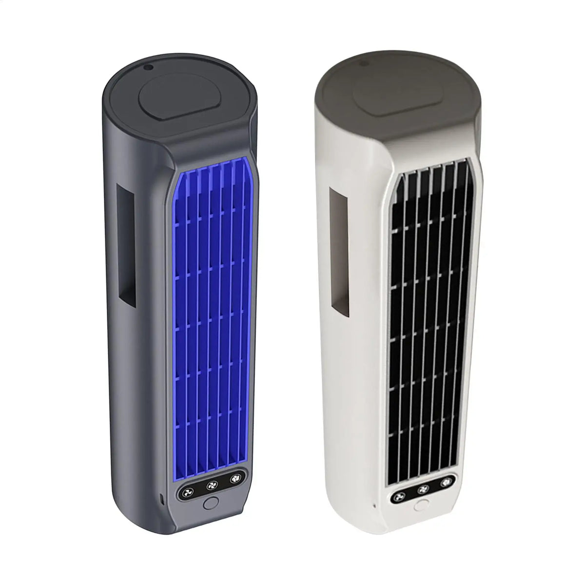 Tabletop Desktop Tower Fan with Phone Stand – 3-Speed Cordless