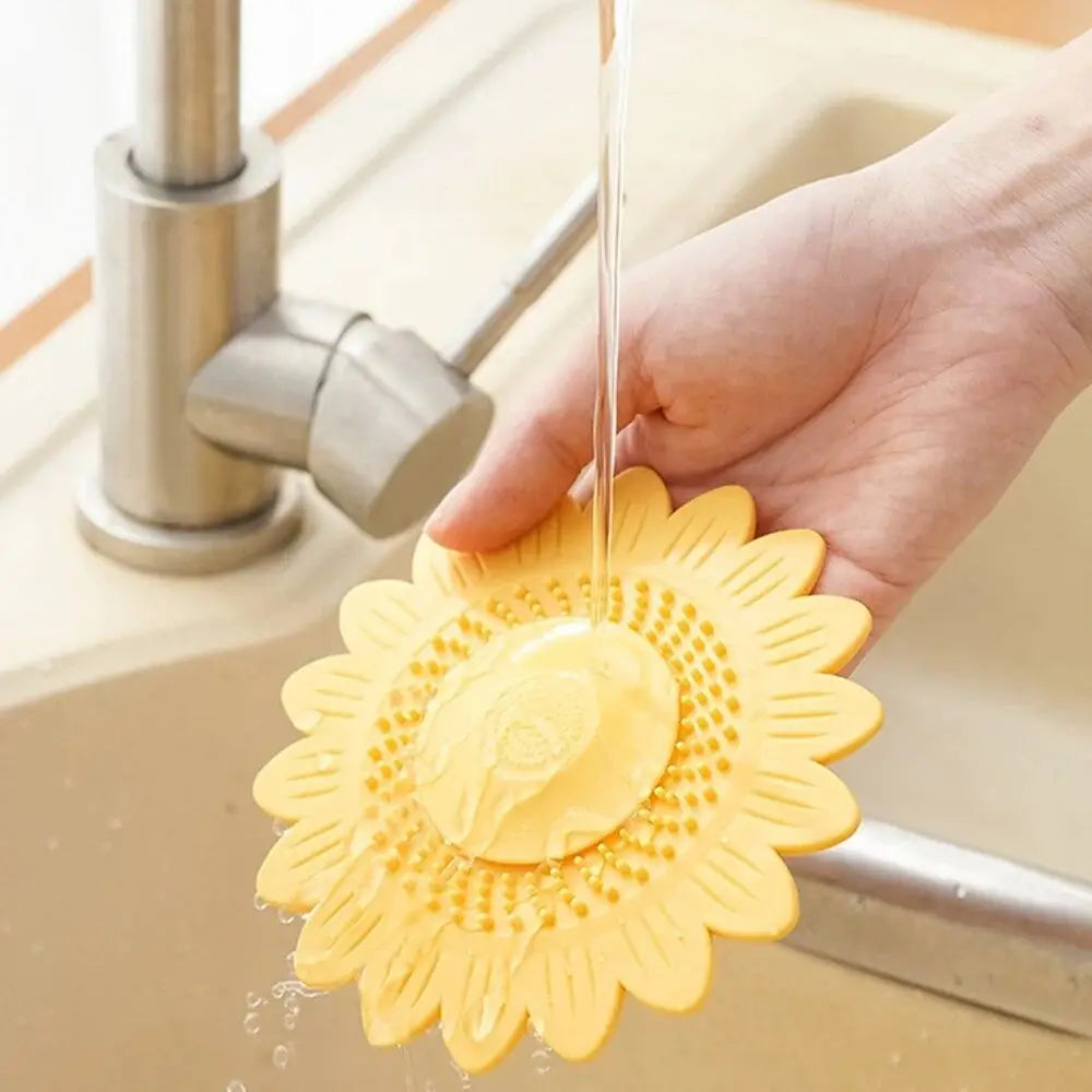 Durable Press-type Floor Drain Cover Silicone Anti-clogging Mat Hair