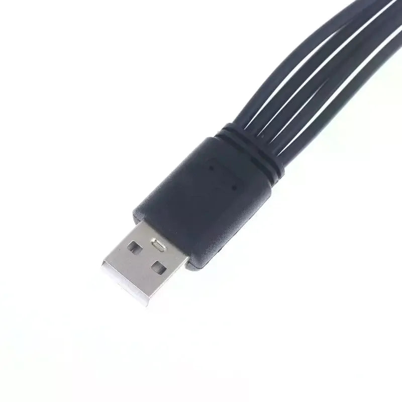 20cm USB to USB-C Splitter Cable | 2–5 Port Multi Charging