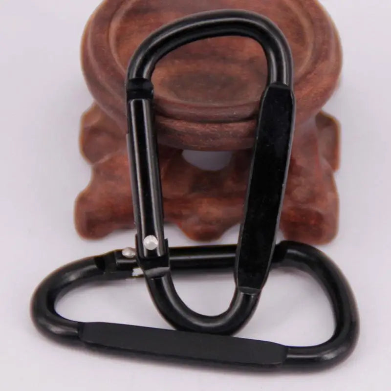 D Ring Clip Aluminum Alloy Spring Snap Metal Carabiner Travel