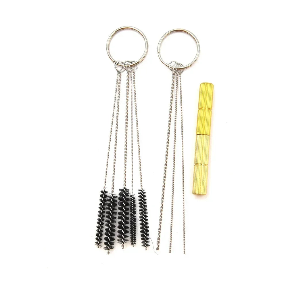 Airbrush Spray Gun Nozzle Cleaning Needle Brush Repair Tool Stainless