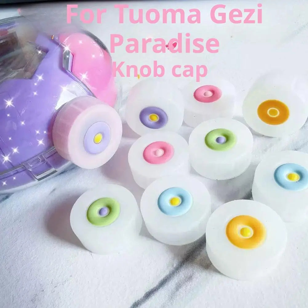 Tamagotchi Paradise Glitter Knob Caps – Multi-Color Button Covers