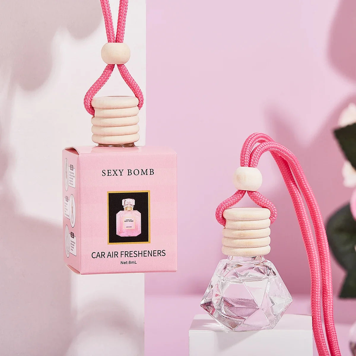 4-Pack Pink Car Air Freshener Pendant – FORMBO Fresh Scent