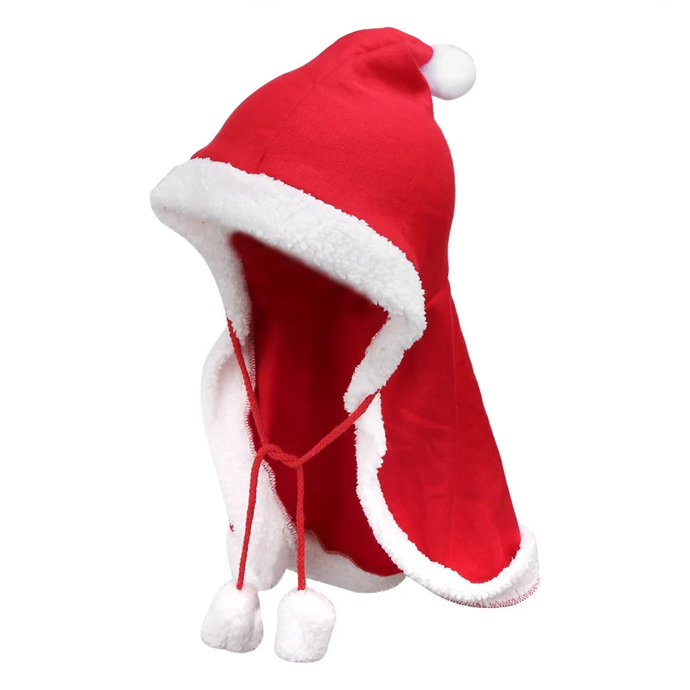 Santa Cloak & Hat Christmas Pet Costume for Dogs & Cats