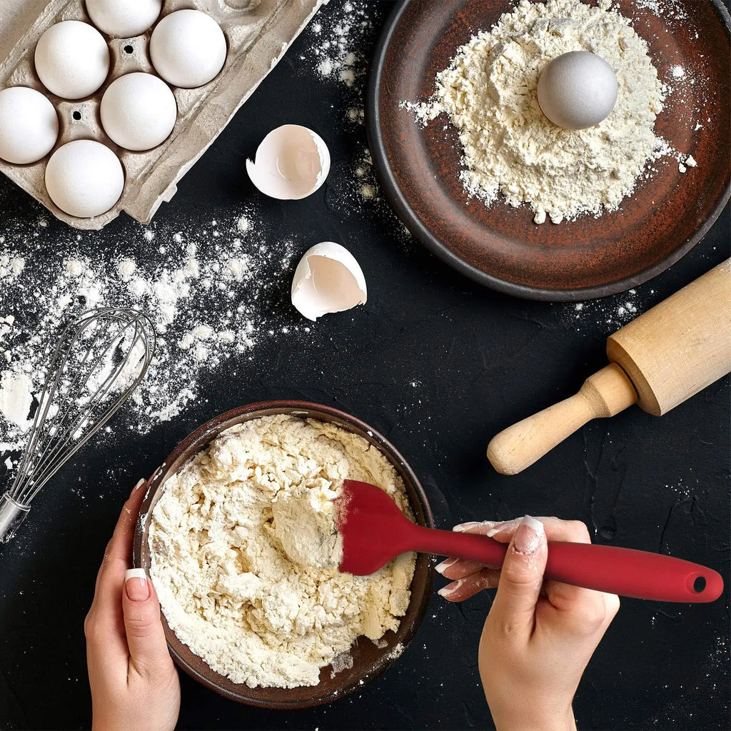 3-Piece Silicone Spatula Set – Cake, Butter & Baking Tools