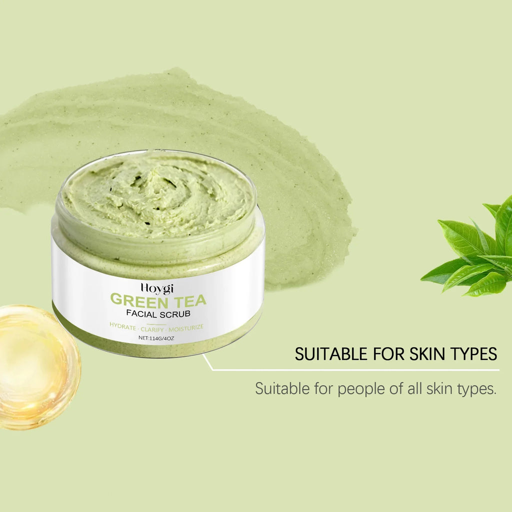 Hoygi Green Tea Facial Scrub – Pore Cleansing Exfoliator