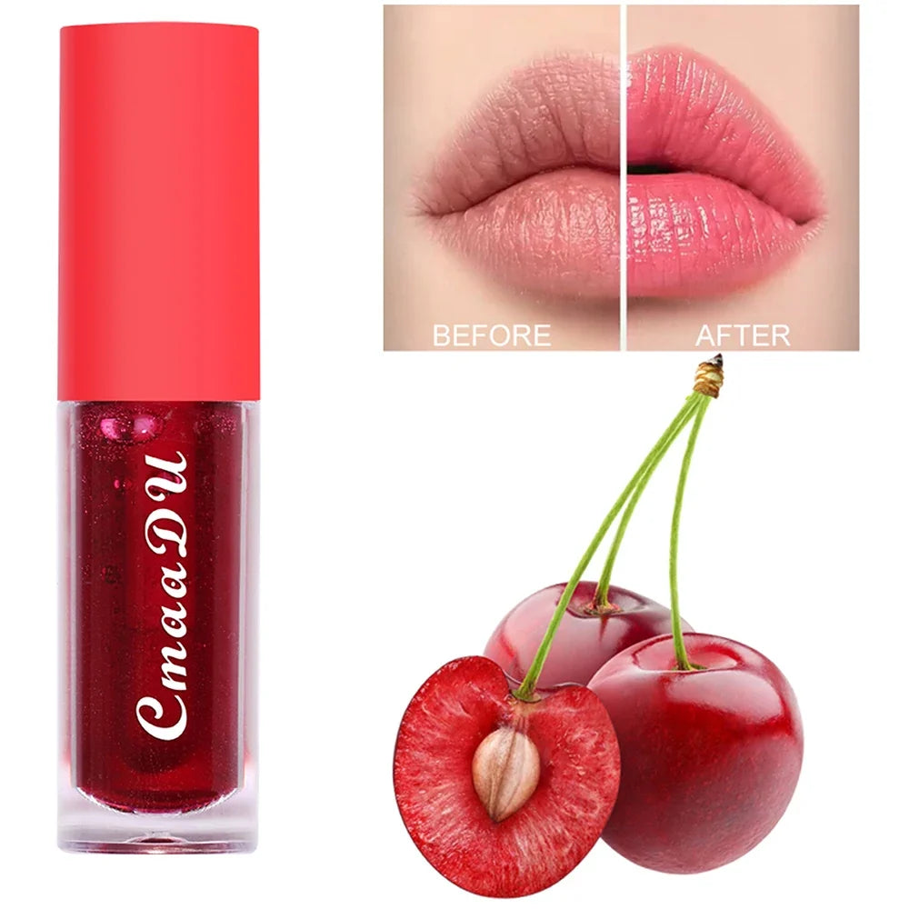 CmaaDu Cherry Lip Gloss – Hydrating, Waterproof, Long-Lasting