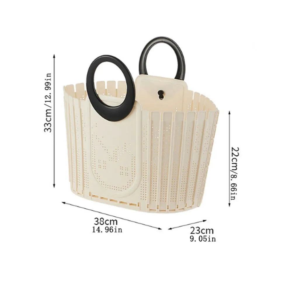 Collapsible Laundry Basket – Large Foldable Hamper with Handles